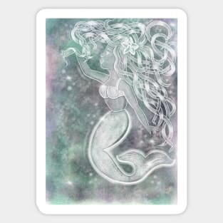 Manx mermaid Sticker